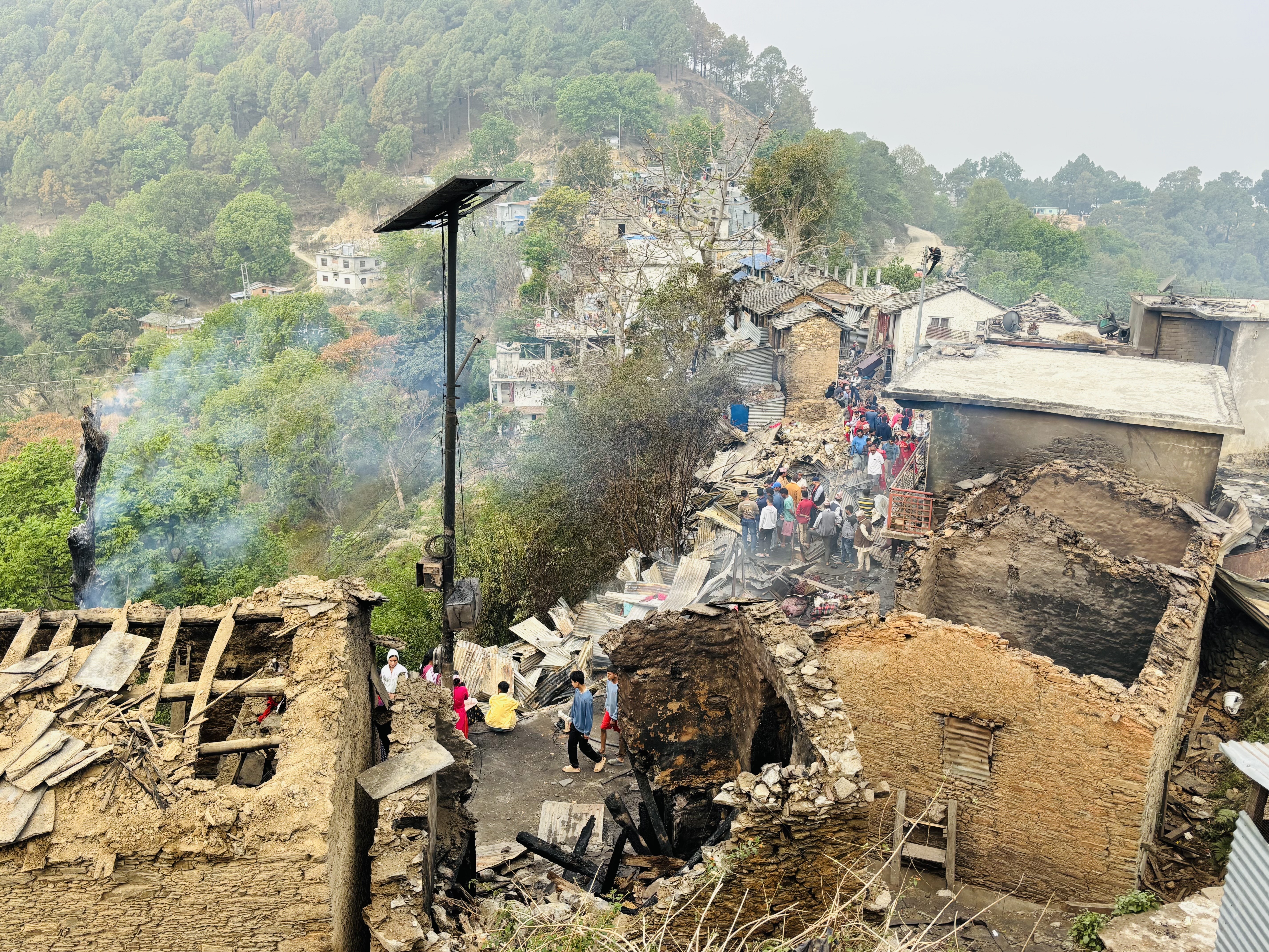जयगढ आगलागीमा २३ घर नष्ट
